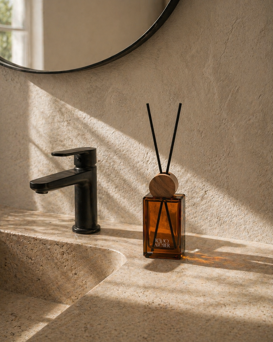 FORM II amber-glass reed diffuser for home fragrance