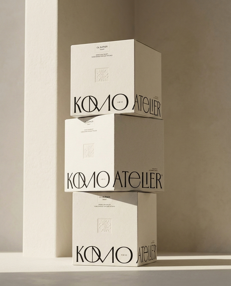 VESSEL ceramic oil burner by Komo Atelier, hand-finished matte surface