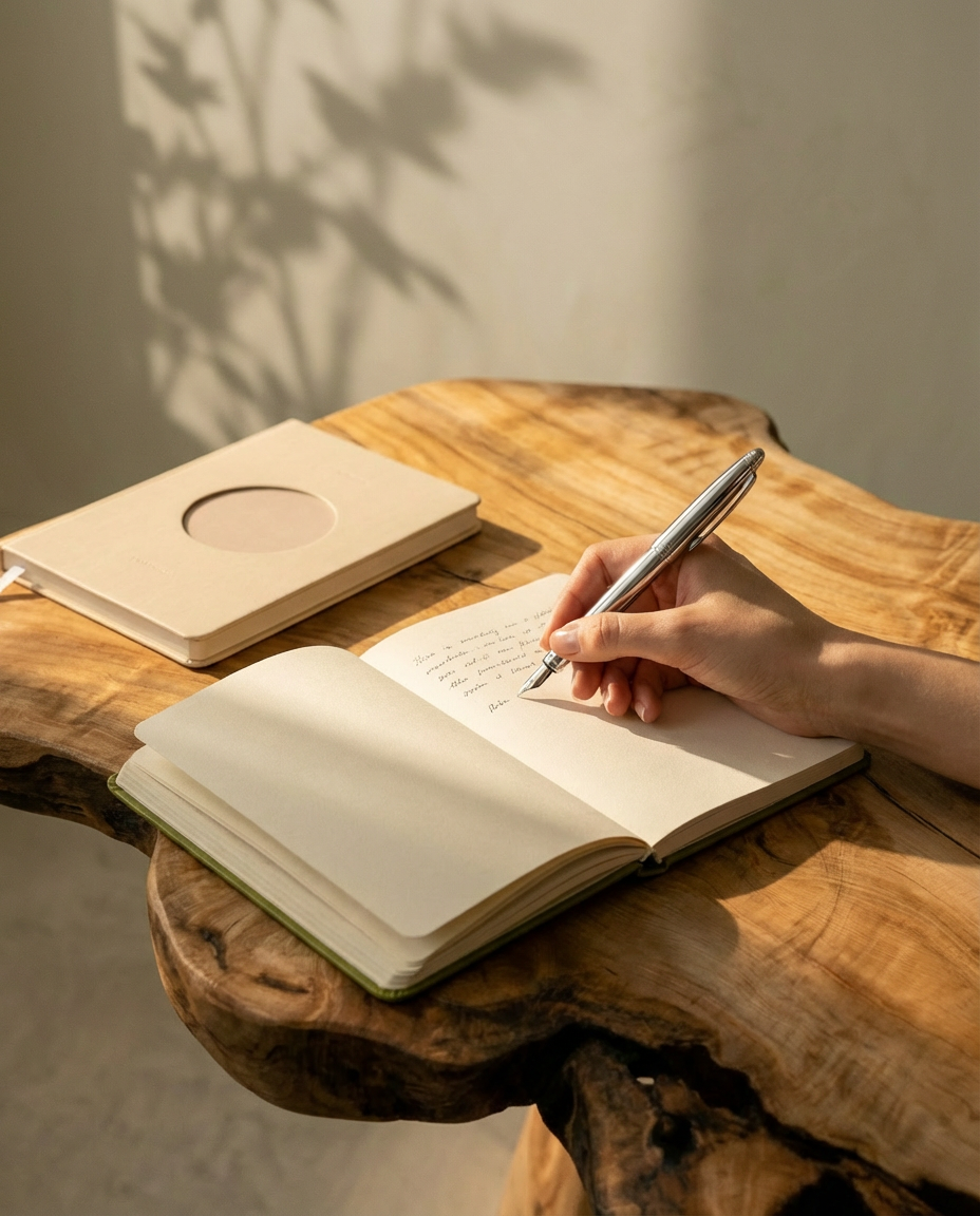 PAUSE writing set for slow, reflective writing